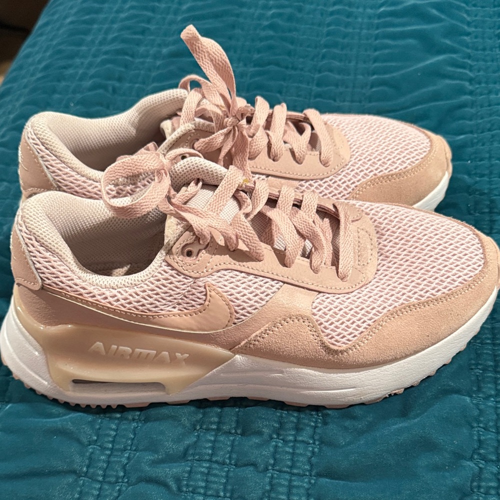 Nike Air Max Pink White Sneakers Size 8 Women’s - Picture 2 of 6